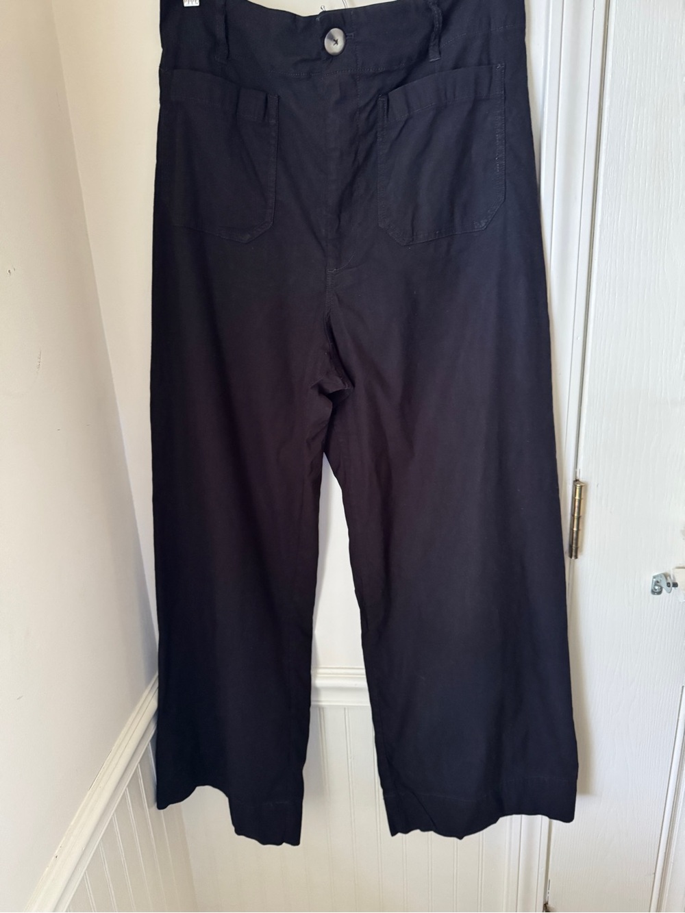 Anthropologie Maeve The Colette Black Wide-Leg Pants Size 32T